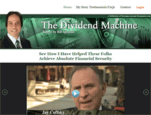 Tablet Screenshot of dividendmachine.com